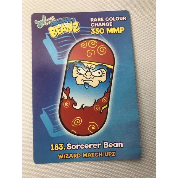 Mighty Beanz Rare #183 Sorcerer Bean CARD SERIES 2 (NO BEAN) 2003 - Picture 1 of 10